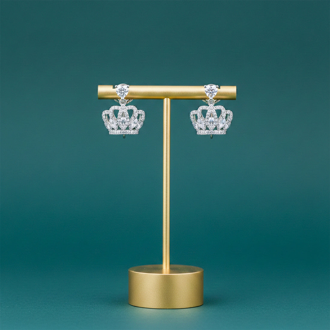 Royal Crown Sparkle Earrings GWE -94