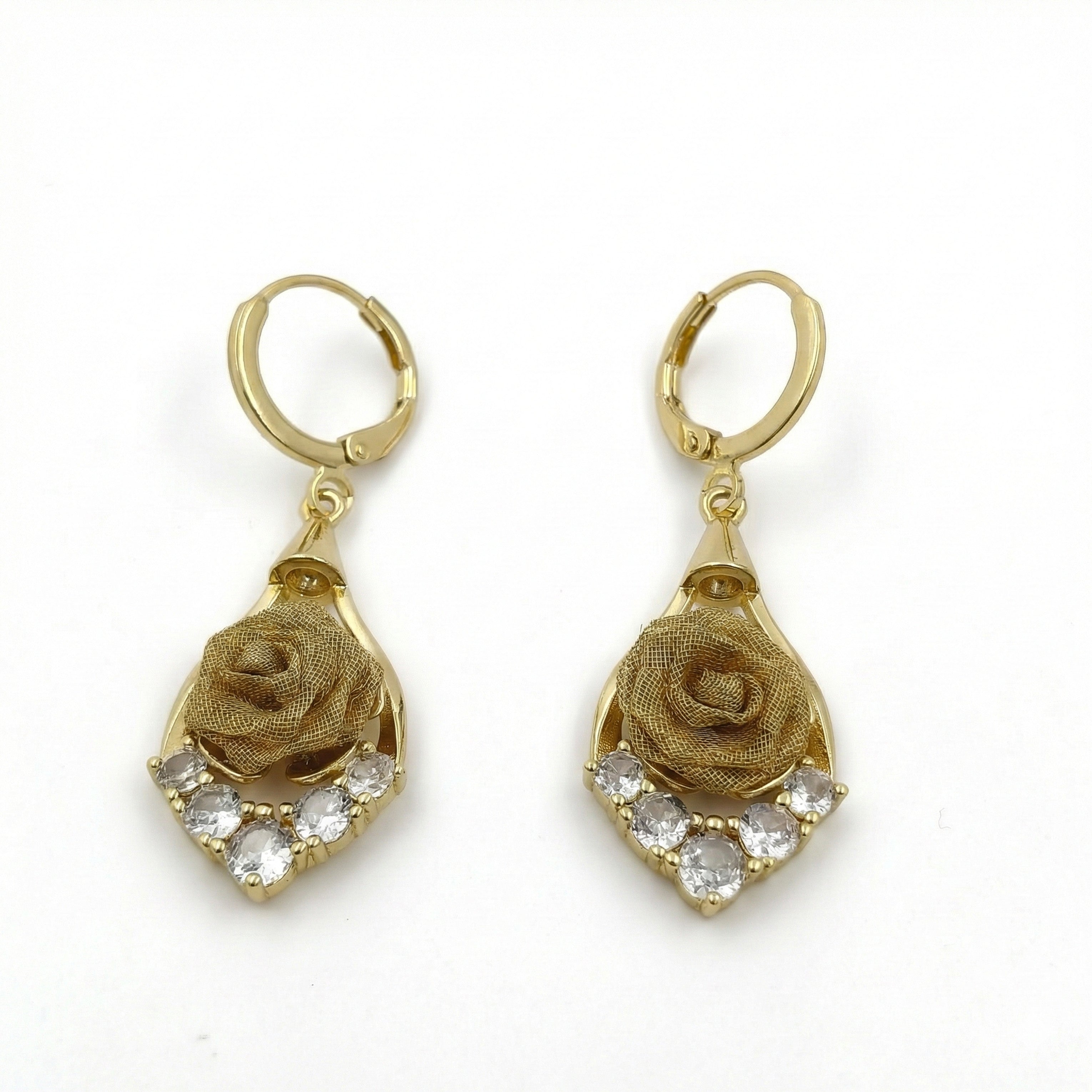 Golden Rose Earrings GWE -141