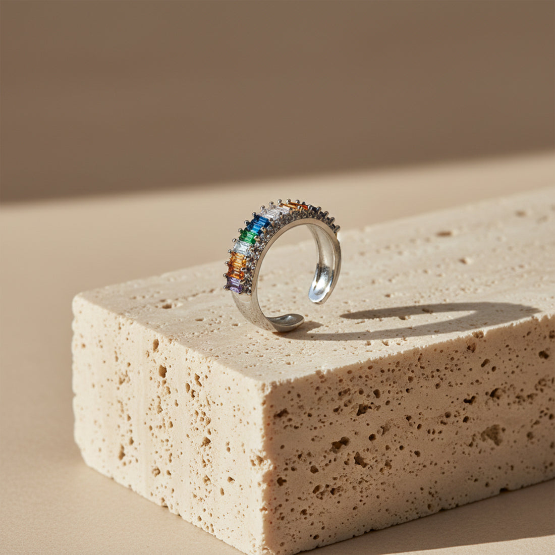 Prism Radiance Rainbow Band Ring GWR -62