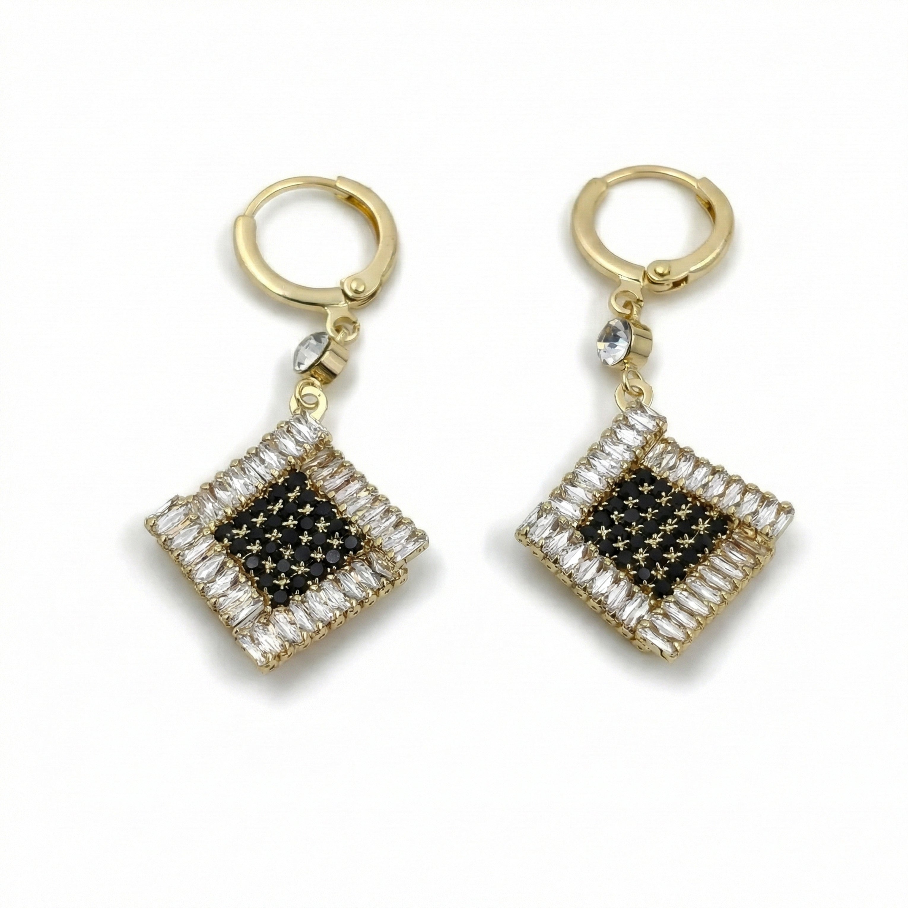 Square Crystal Earrings  GWE -150