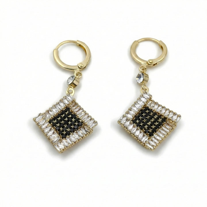 Square Crystal Earrings  GWE -150