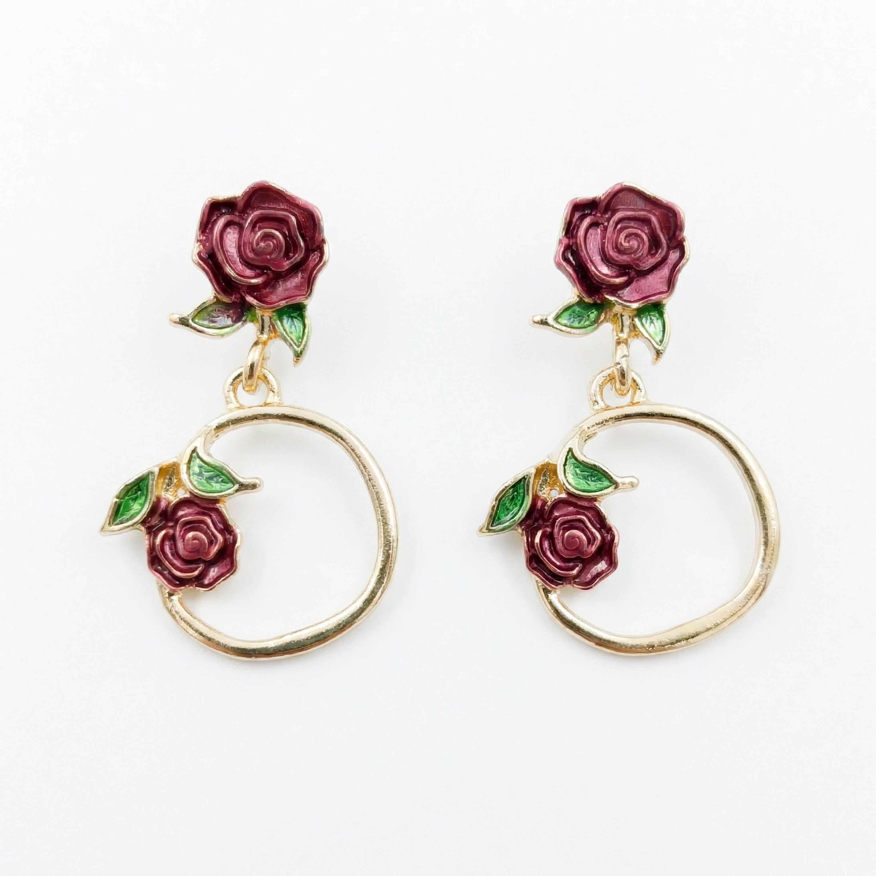 Hoop Drop Earrings GWE -175