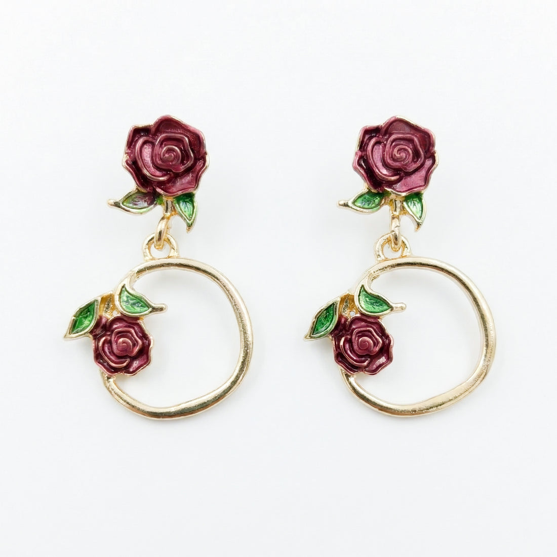 Hoop Drop Earrings GWE -175