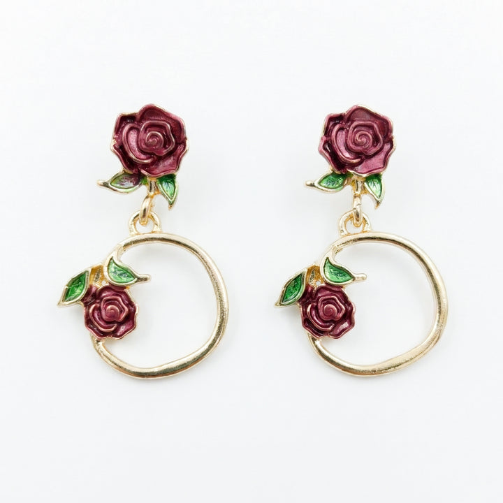 Hoop Drop Earrings GWE -175