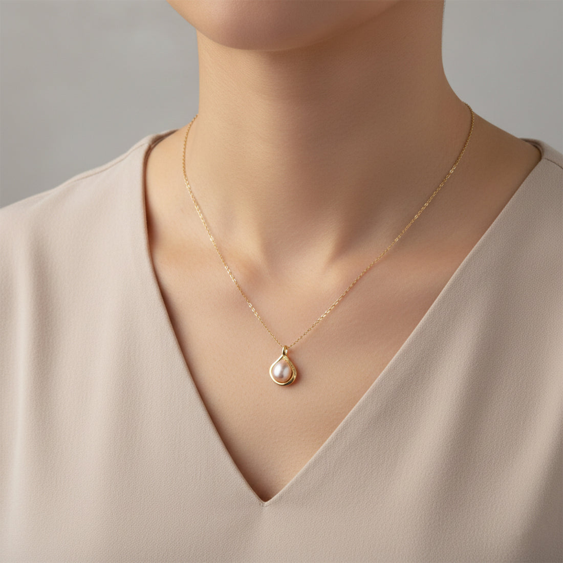 Crystal Star Pearl Pendant GWN -44