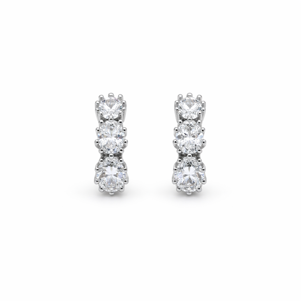 Celeste Trio Crystal Stud Earrings GWE -88