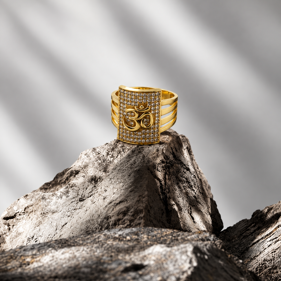 Om Shakti Gold Ring GMR -59