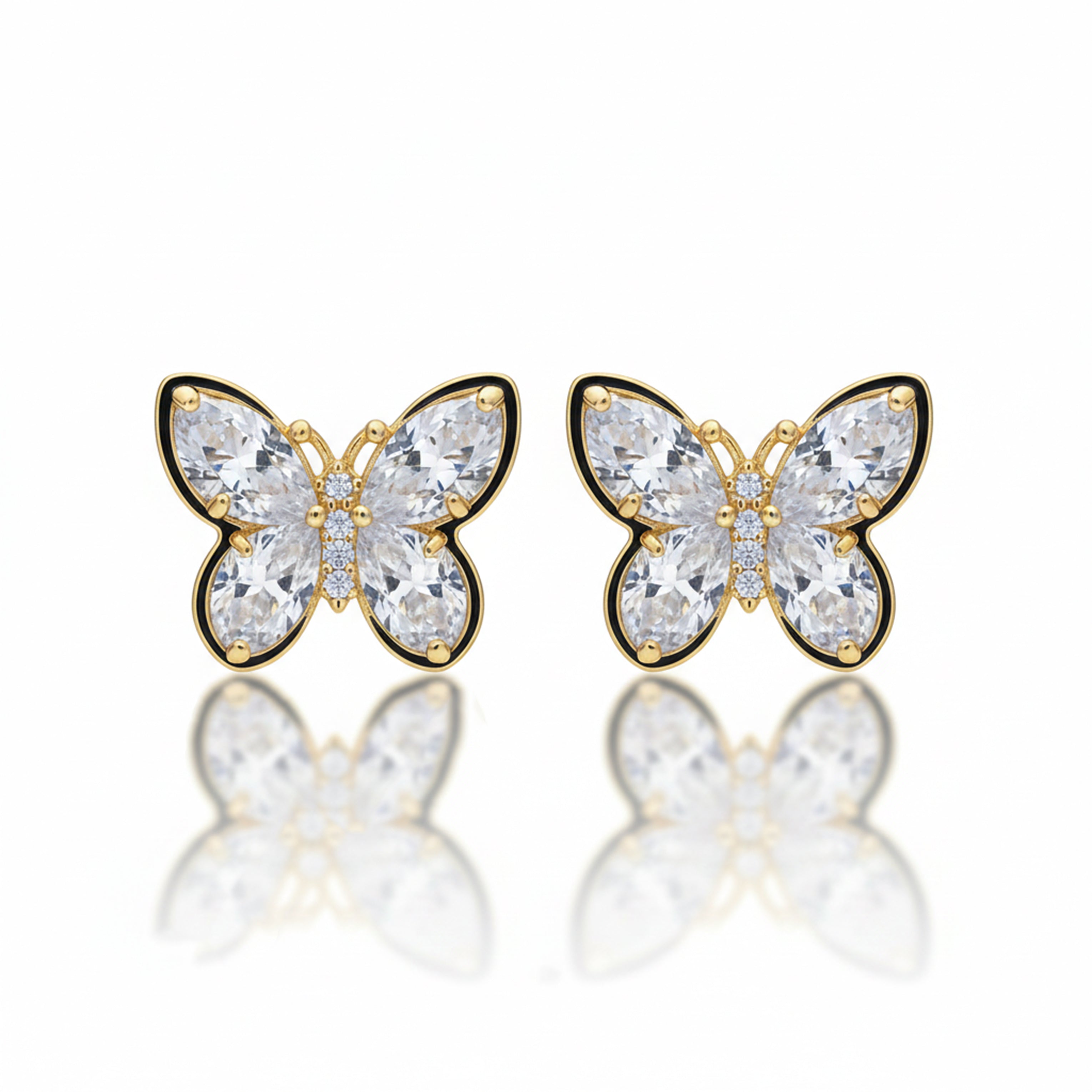 Crystal Butterfly Earrings GWE -130
