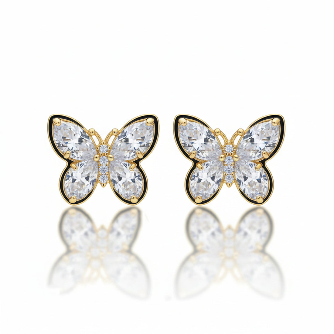 Crystal Butterfly Earrings GWE -130