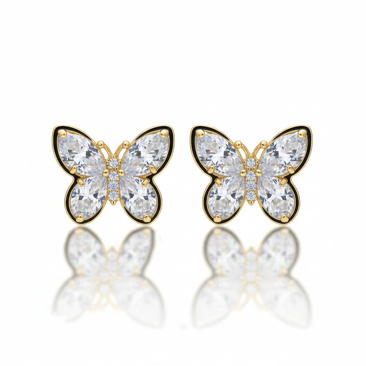 Crystal Butterfly Earrings GWE -130