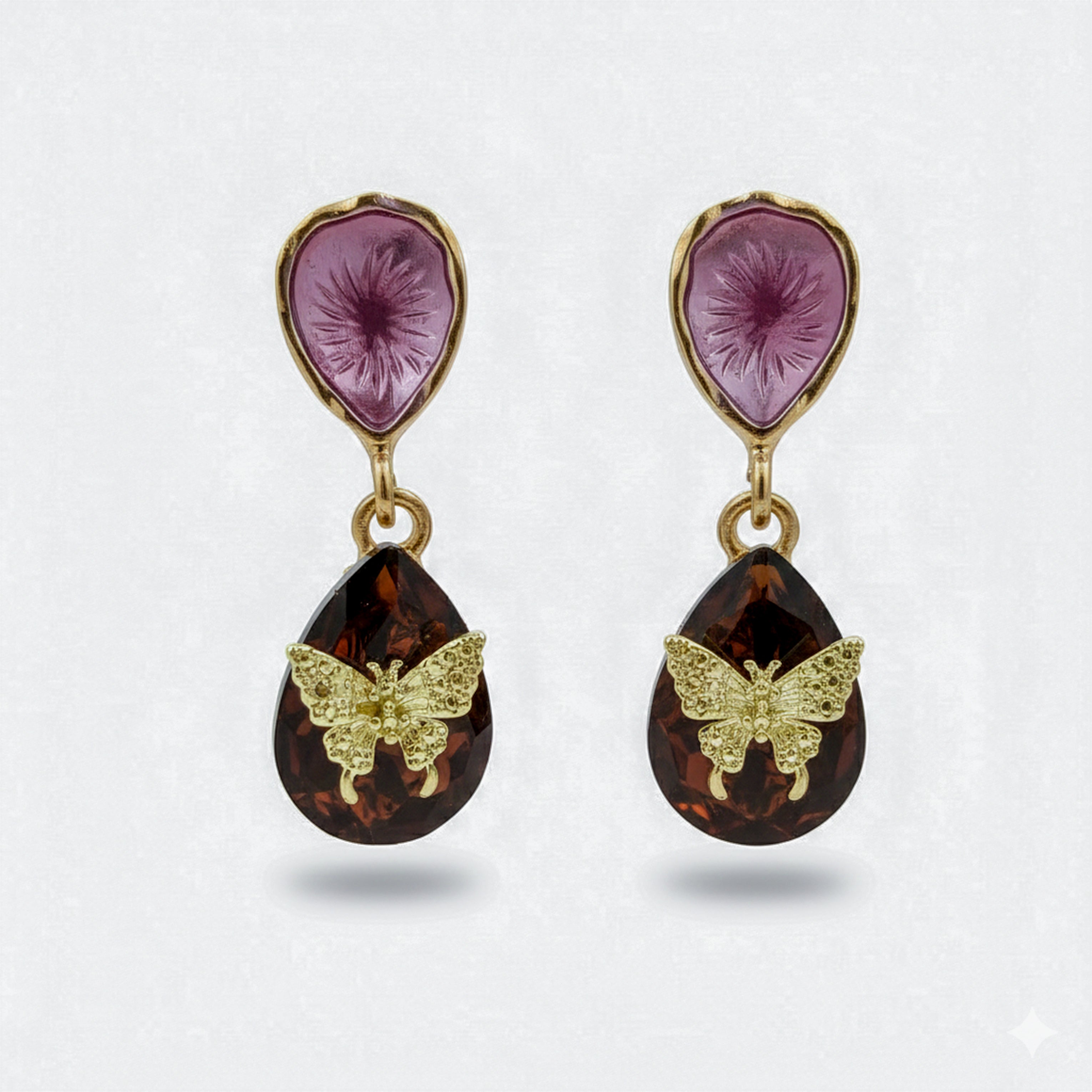 Butterfly Teardrop Earrings GWE -221