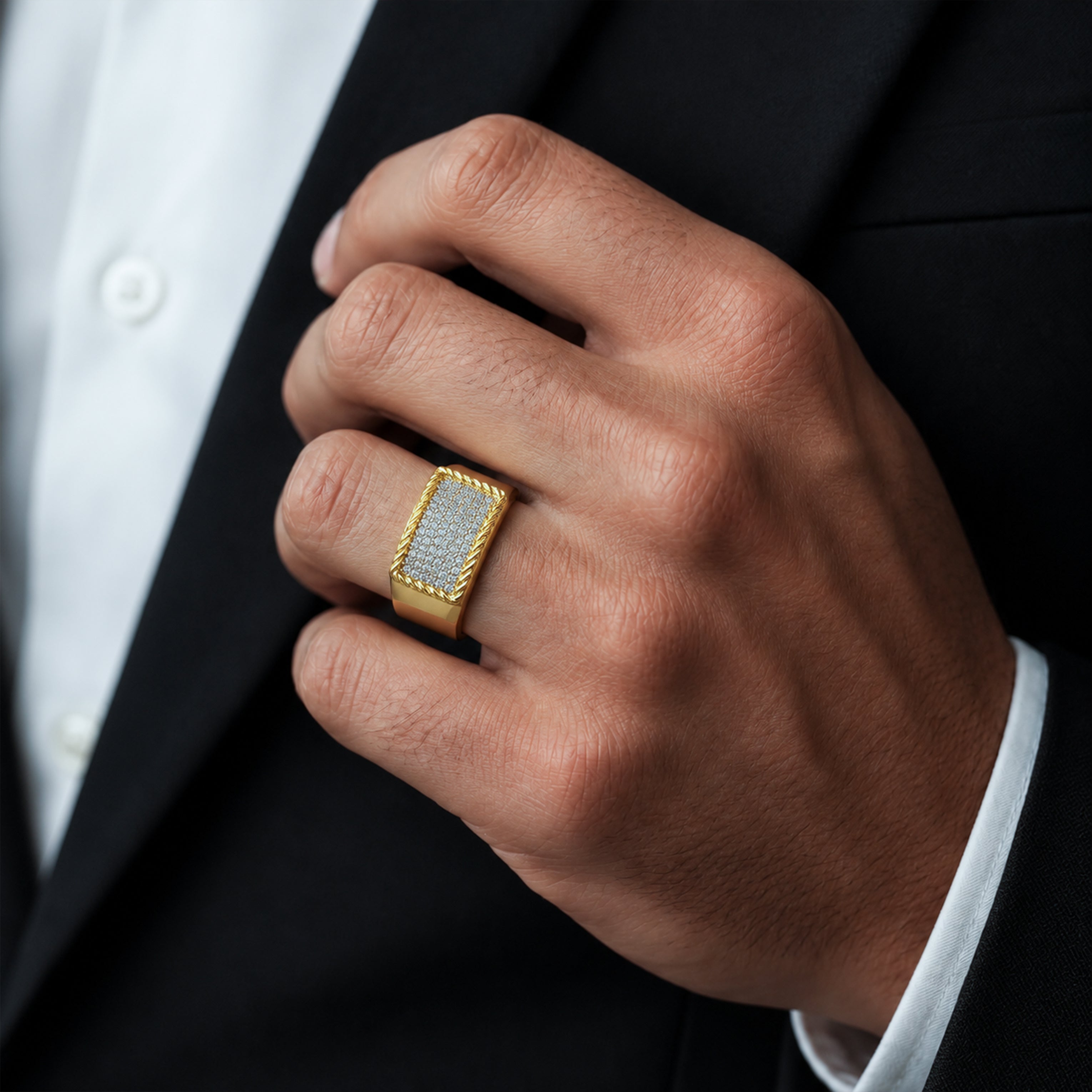 Rectangular Statement Ring GMR -38