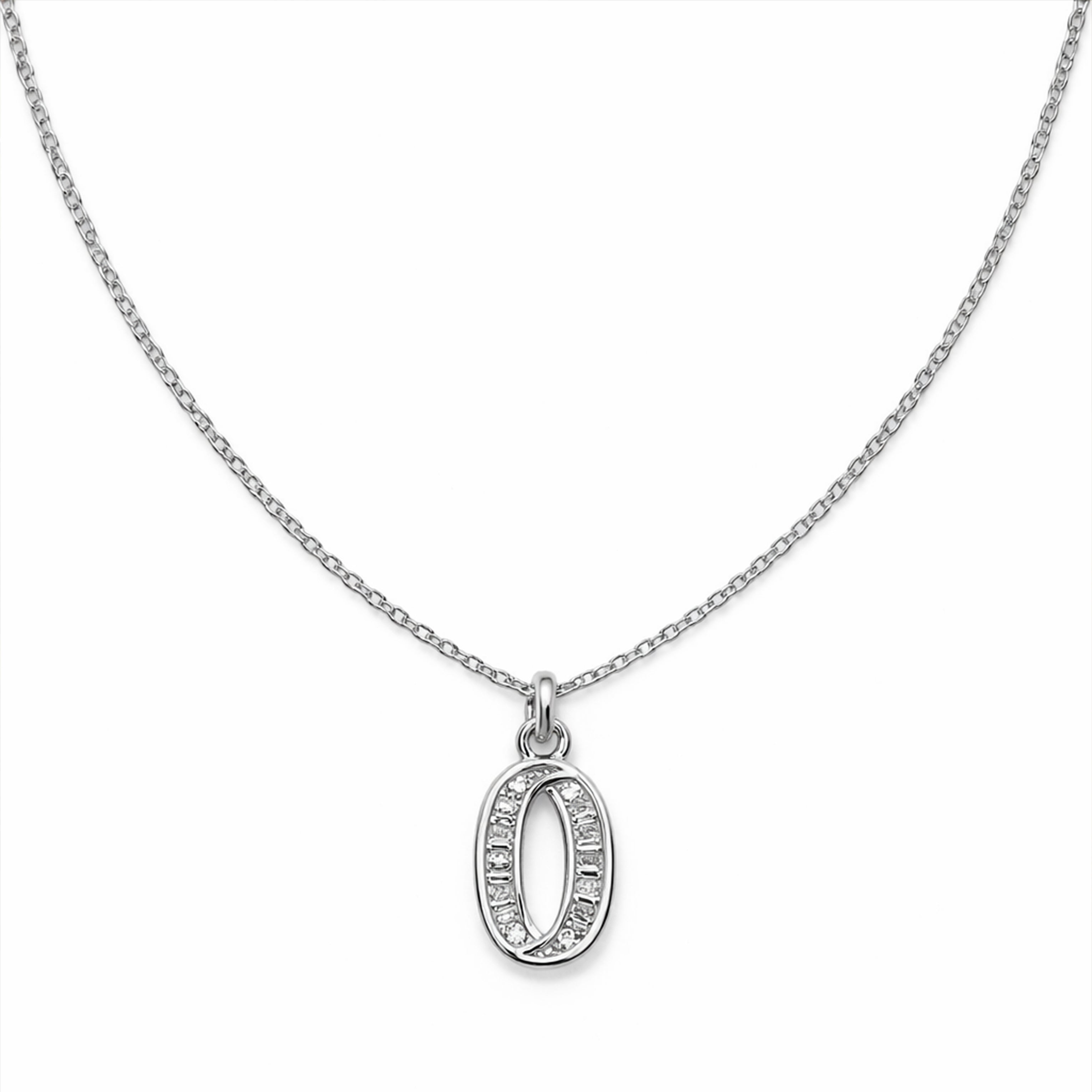 Silver Alphabet Letter Necklace GWN -45