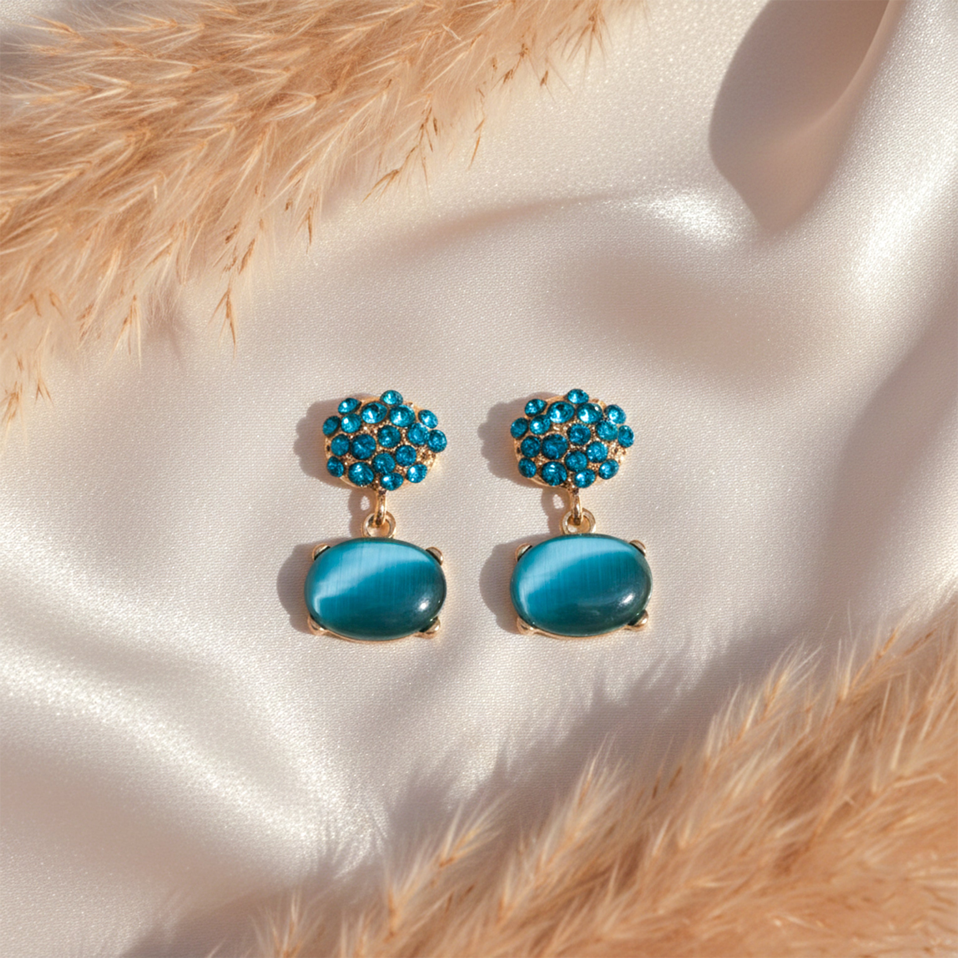 Ocean Bloom Drop Earrings GWE -218