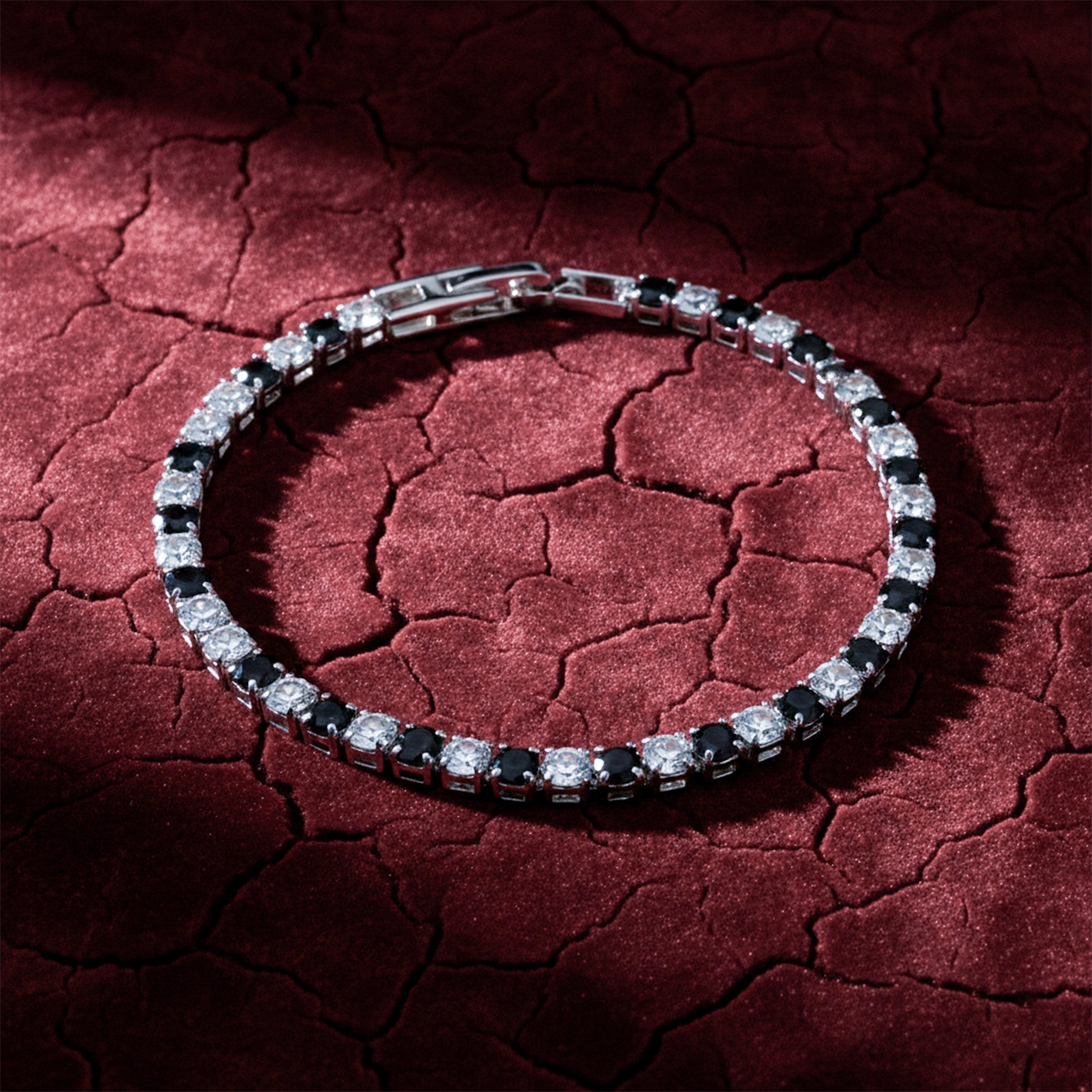 Dual-Tone Tennis Bracelet GWB -119