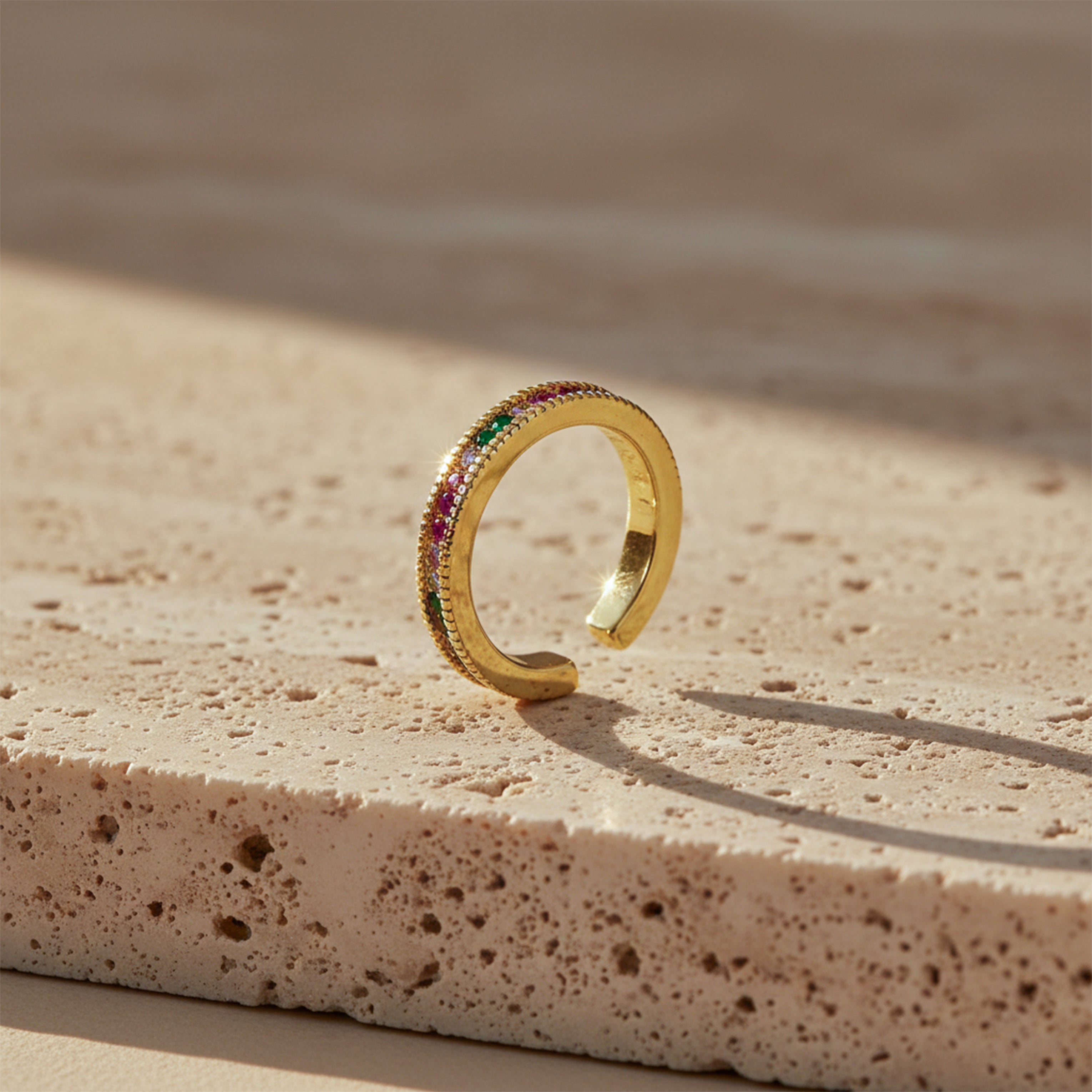 Prism Luxe Rainbow Band Ring GWR -53