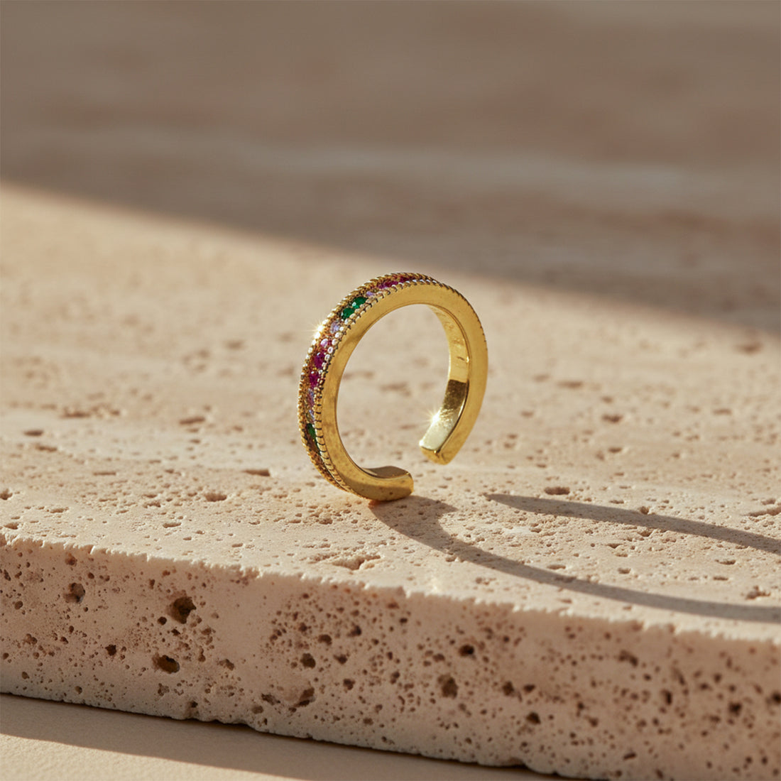 Prism Luxe Rainbow Band Ring GWR -53