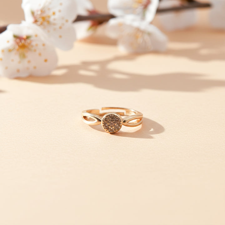 Aurora Floral Diamond Gold Ring GWR -13