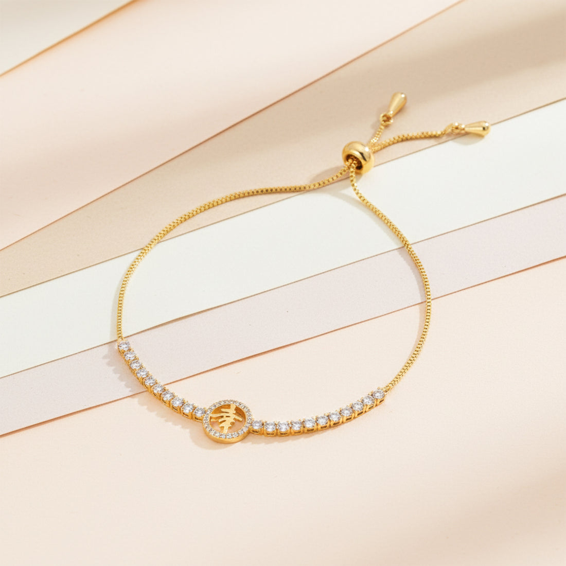 Fortune Charm Adjustable Bracelet GWB -108