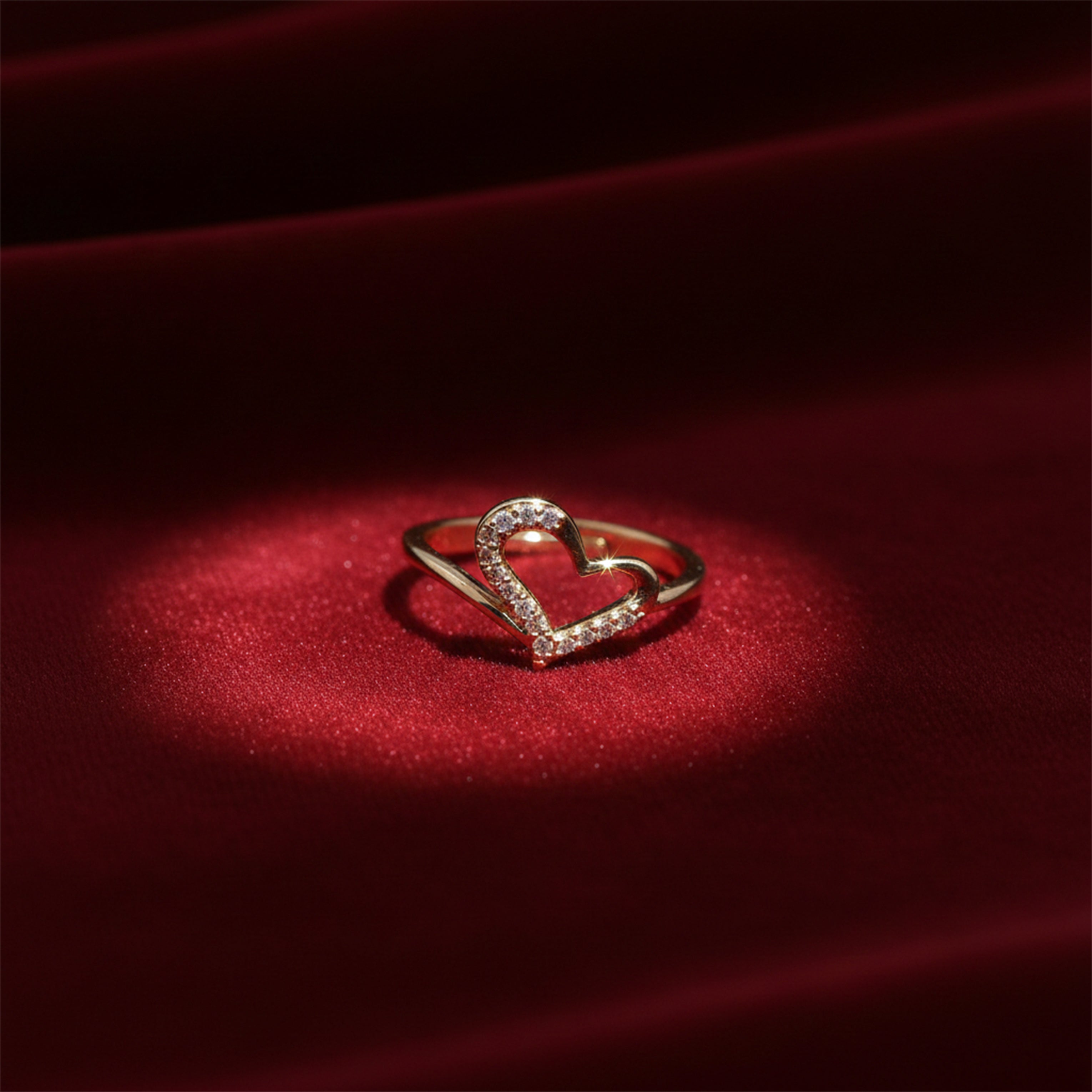 Eternal Heart Diamond Gold Ring GWR -15