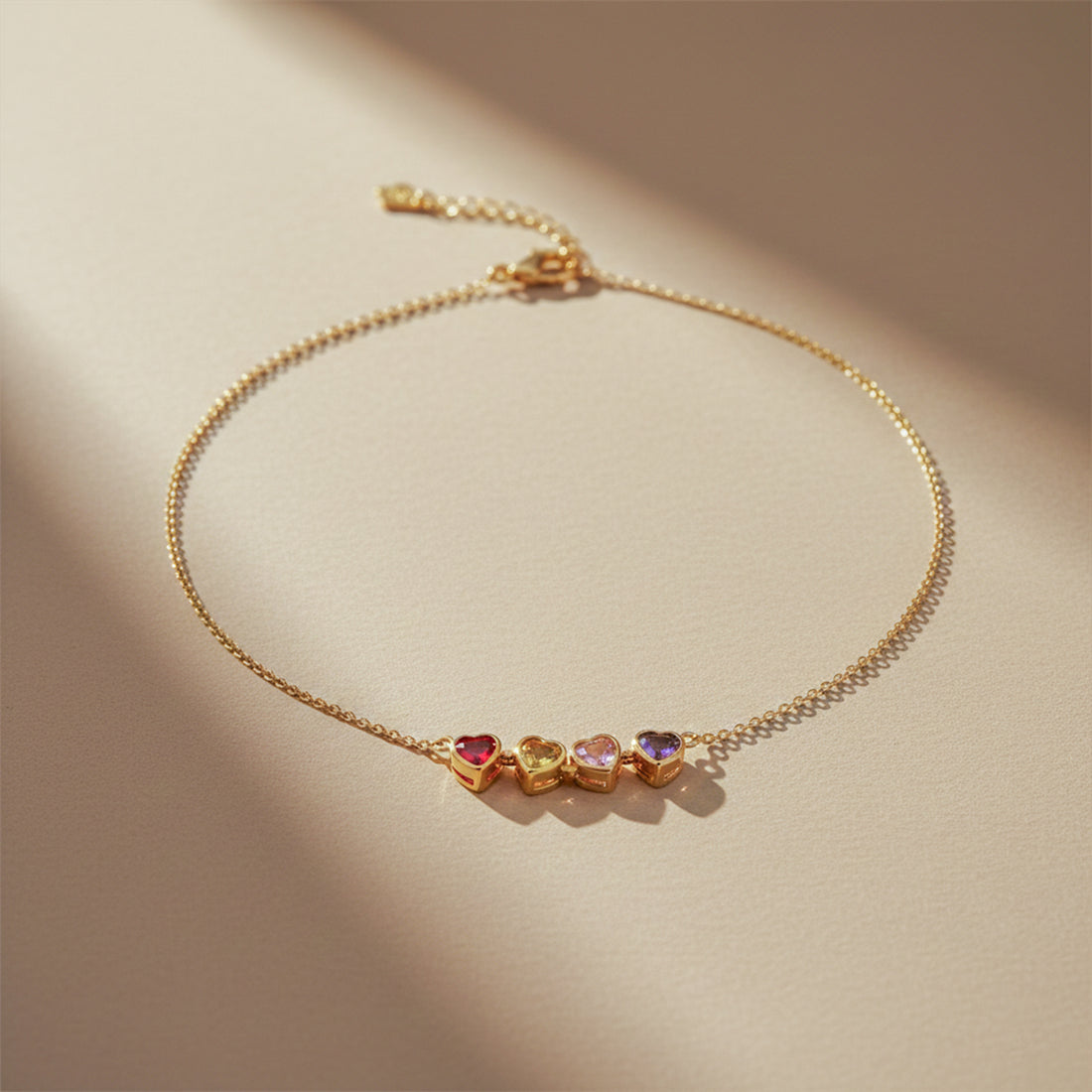 Multi-Heart Charm Neckless GWN -78
