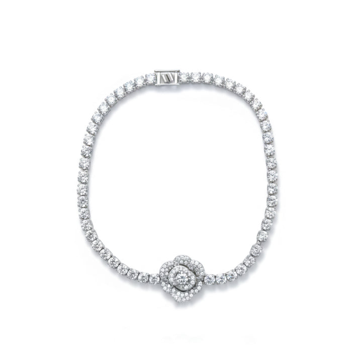 Crystal Bloom Tennis Bracelet GWB -64