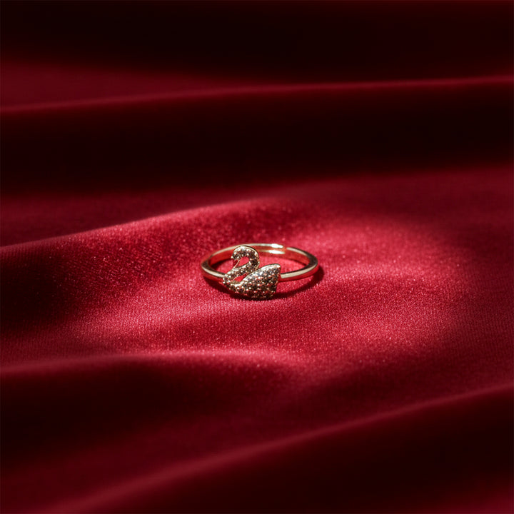 Swan Grace Diamond Gold Ring GWR -12