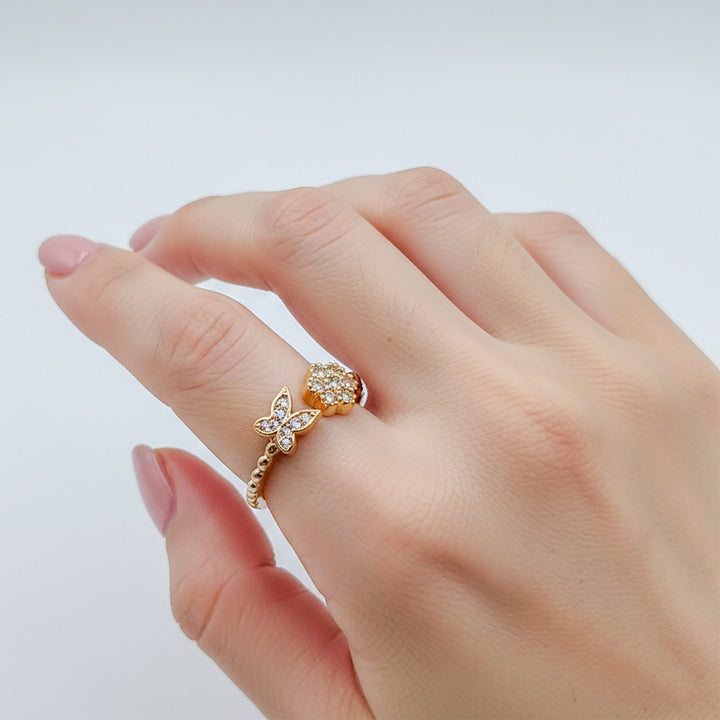 Blossom Butterfly Diamond Gold Ring GWR -11