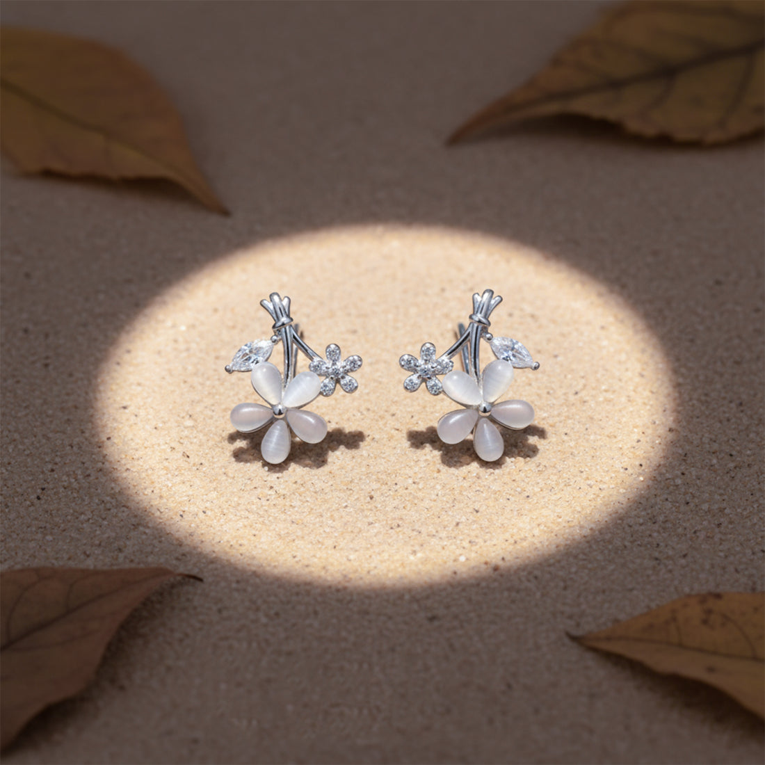 Crystal Bouquet Stud Earrings GWE -111