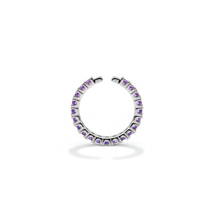 Amethyst Eternity Halo Ring GWR -69