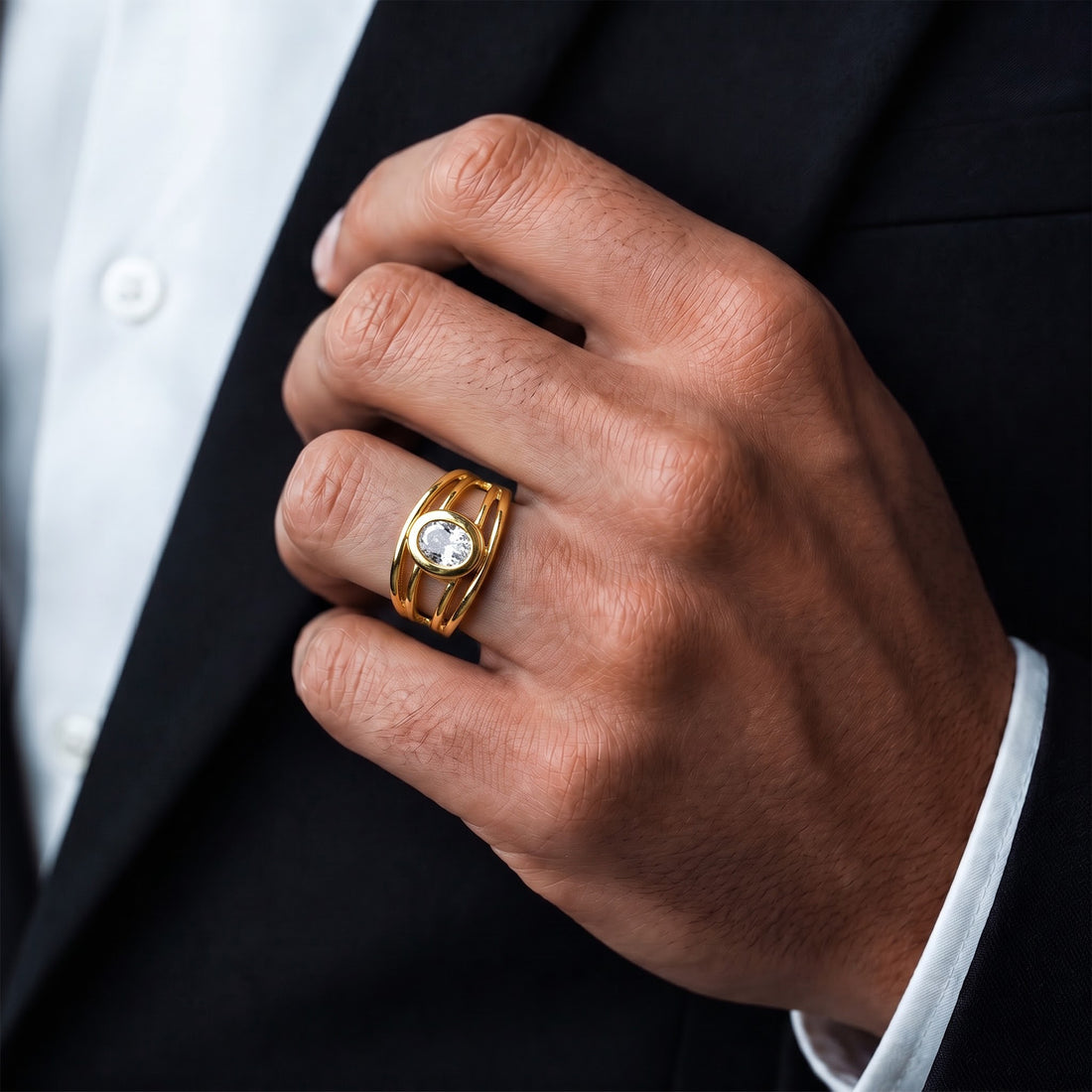 Aurelius Orbit Crystal Ring GMR -47