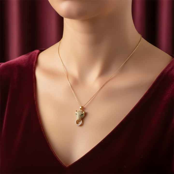 Panther Head Pendant Necklace GWN -77