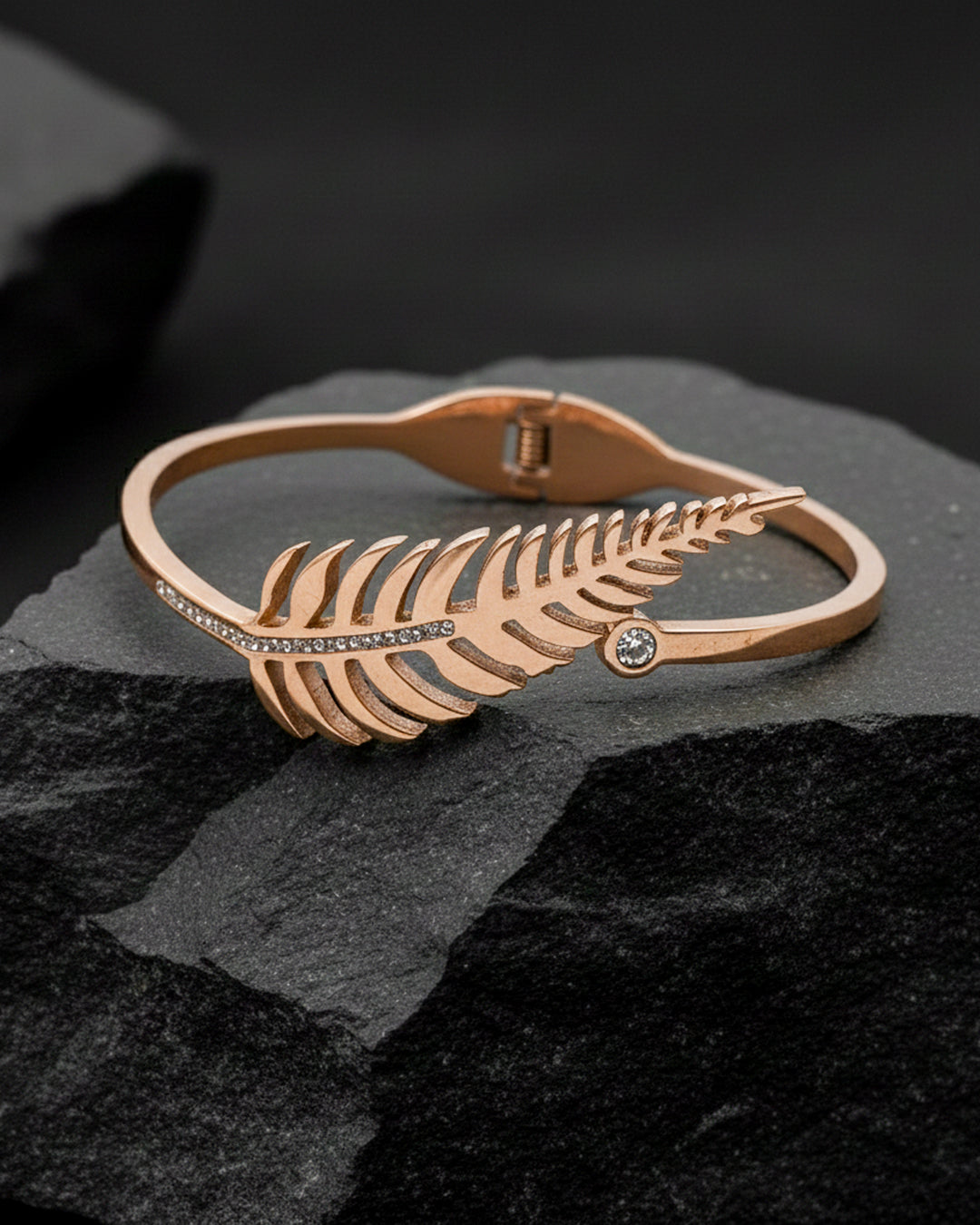 Rose Gold Fern Leaf Women's Bracelet