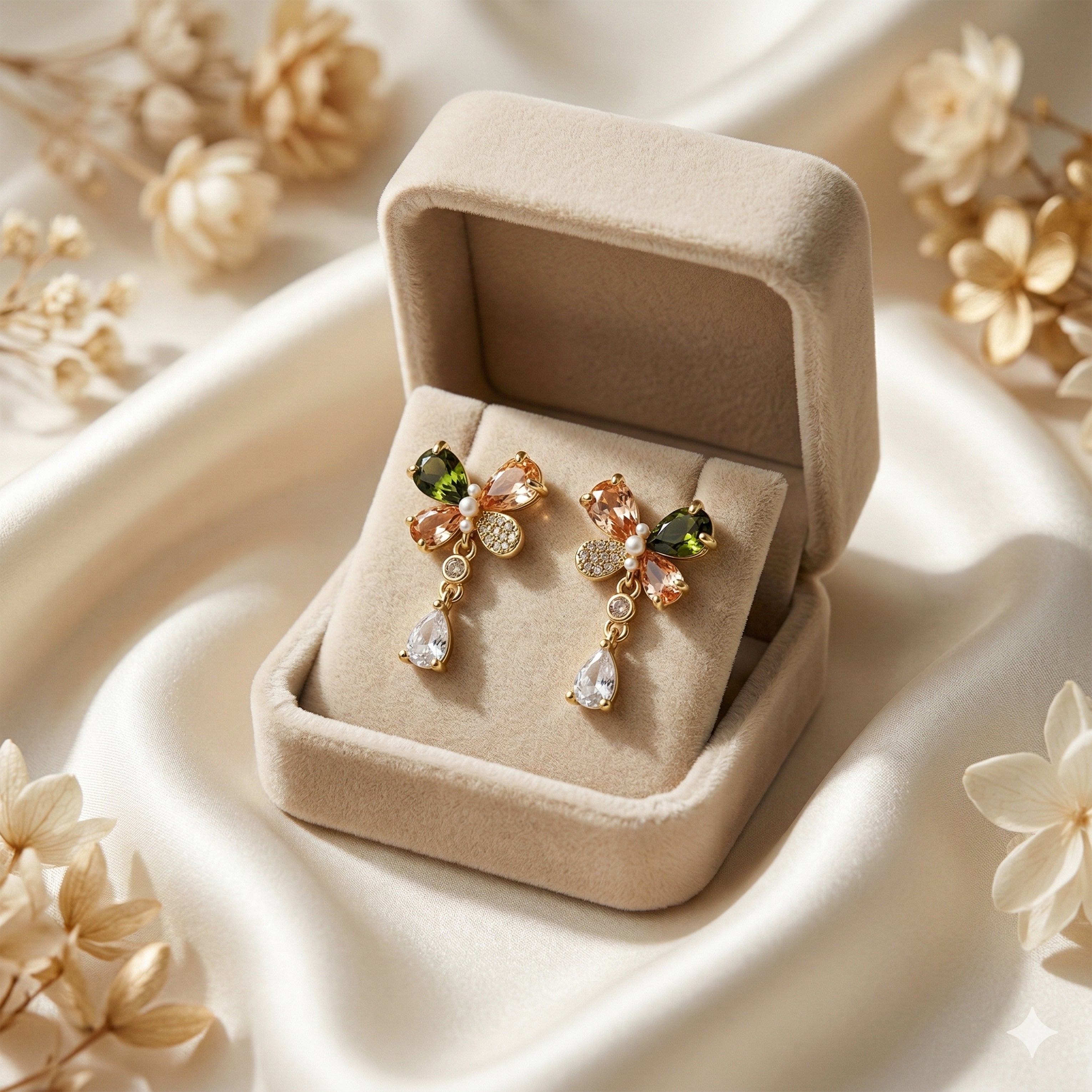Aurora Butterfly Drop Earrings GWE -136