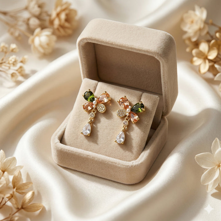 Aurora Butterfly Drop Earrings GWE -136