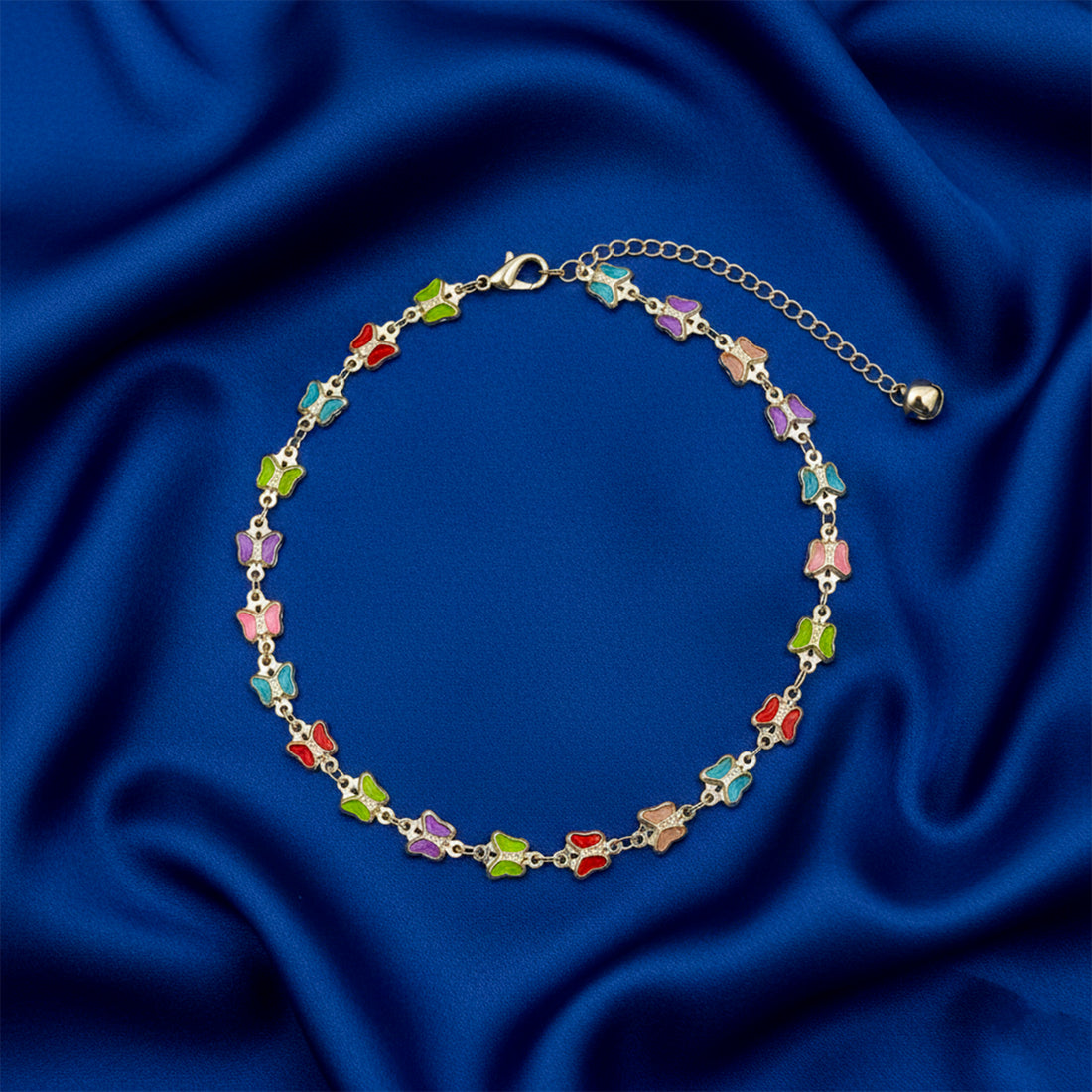 Golden Rainbow Butterfly Anklet GWA -35