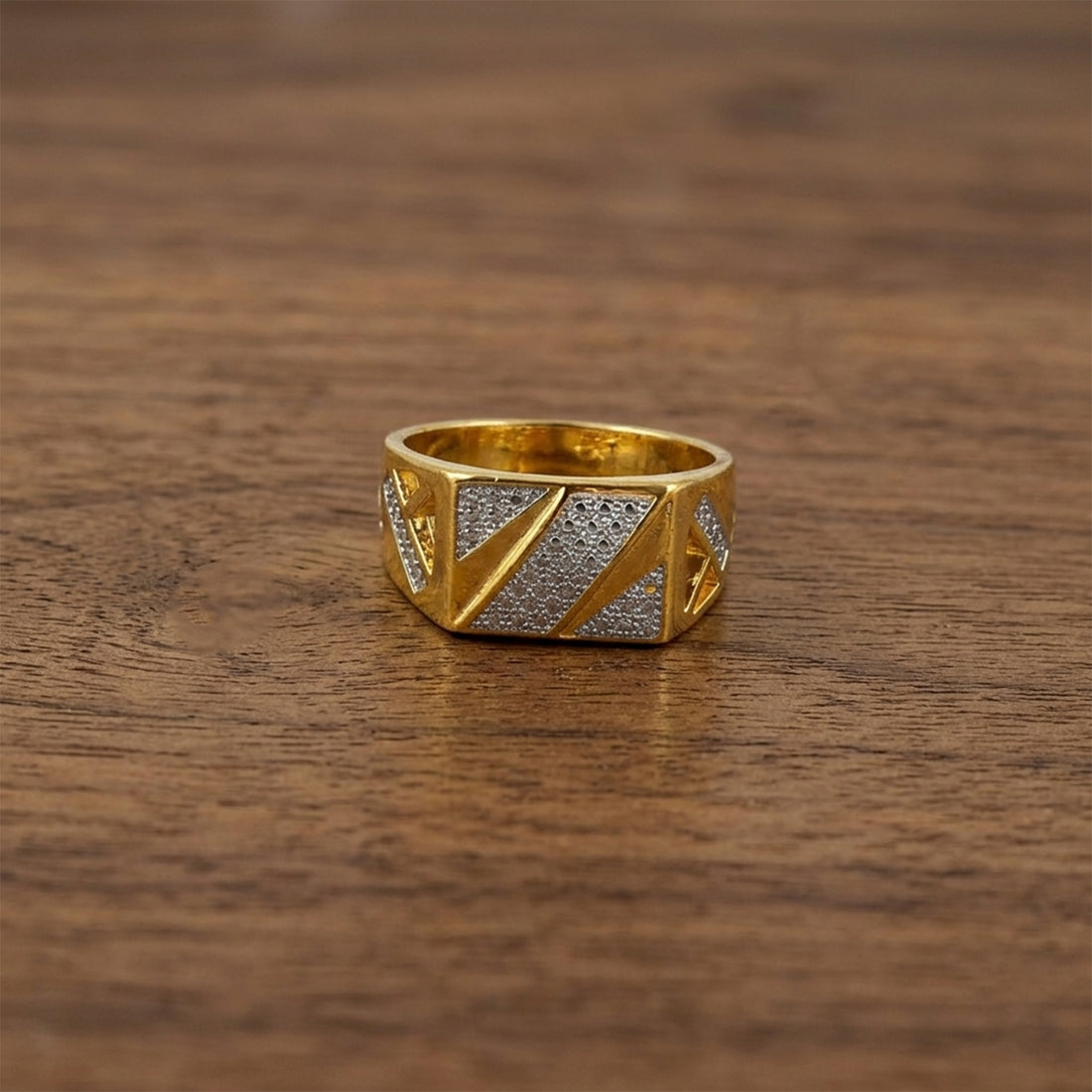 Golden Geo Mens Ring GMR -27