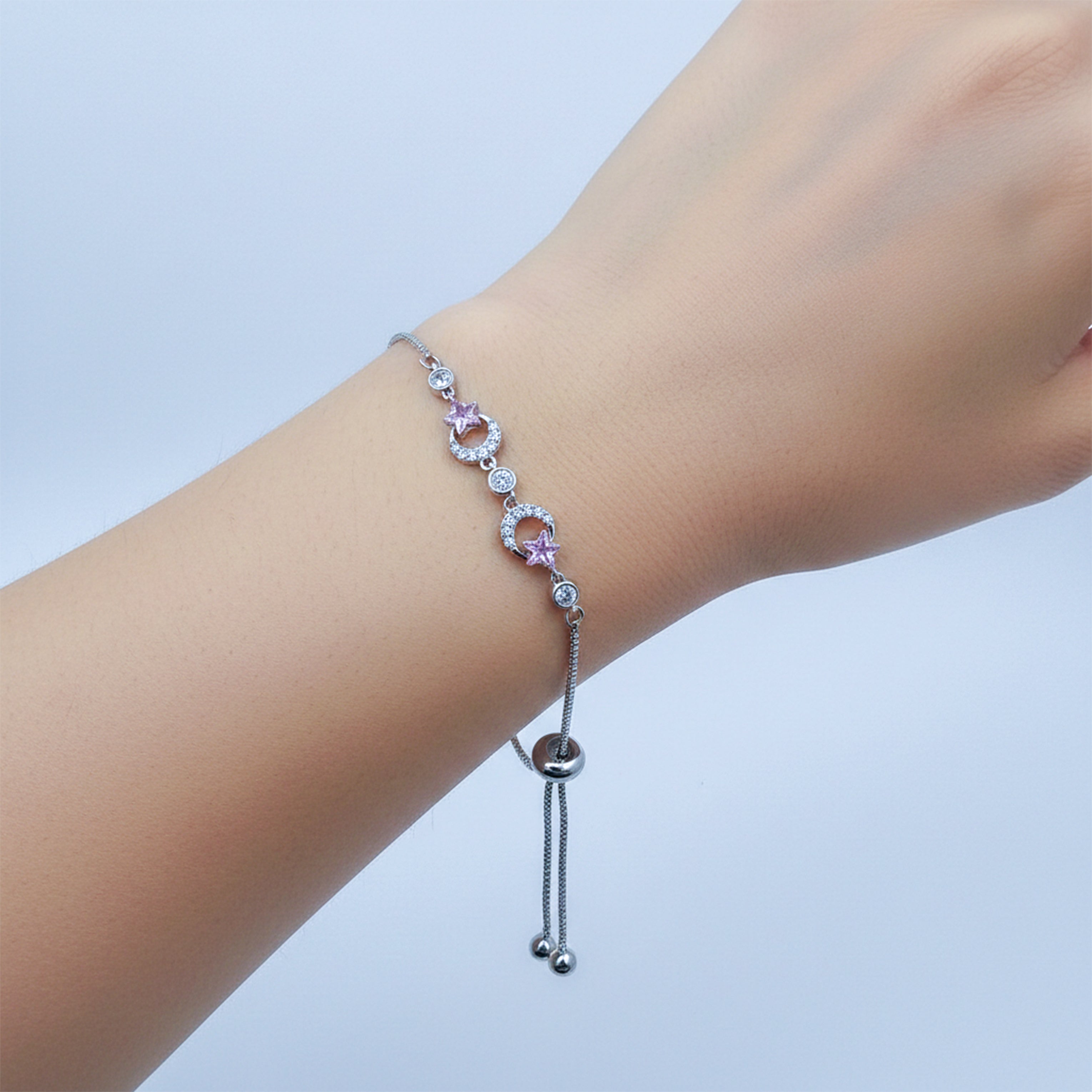 Pink Star Halo Bracelet GWB -157