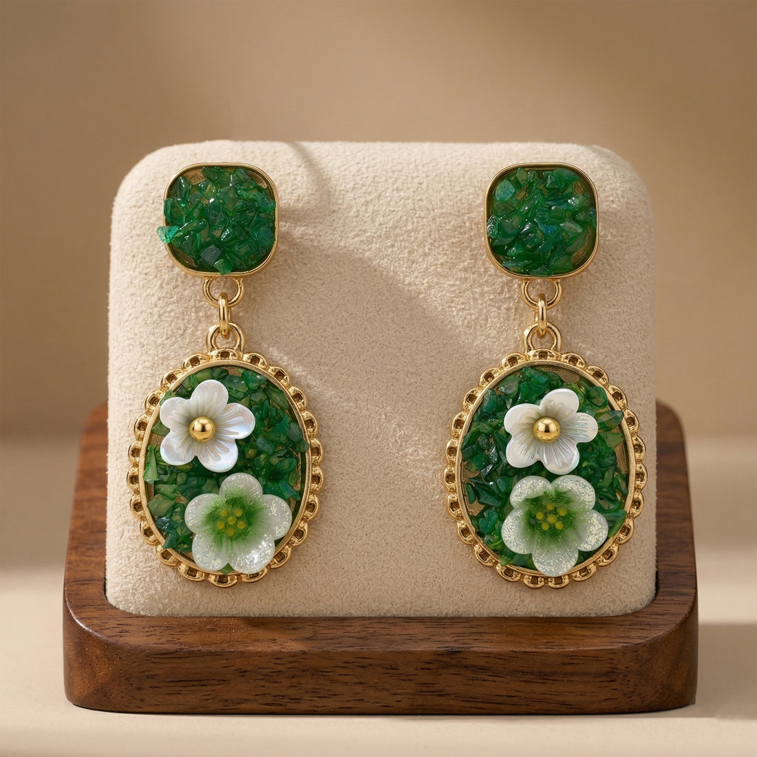 Verdant Flora Luxe Earrings GWE -205