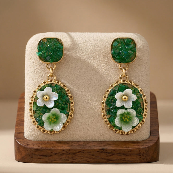 Verdant Flora Luxe Earrings GWE -205