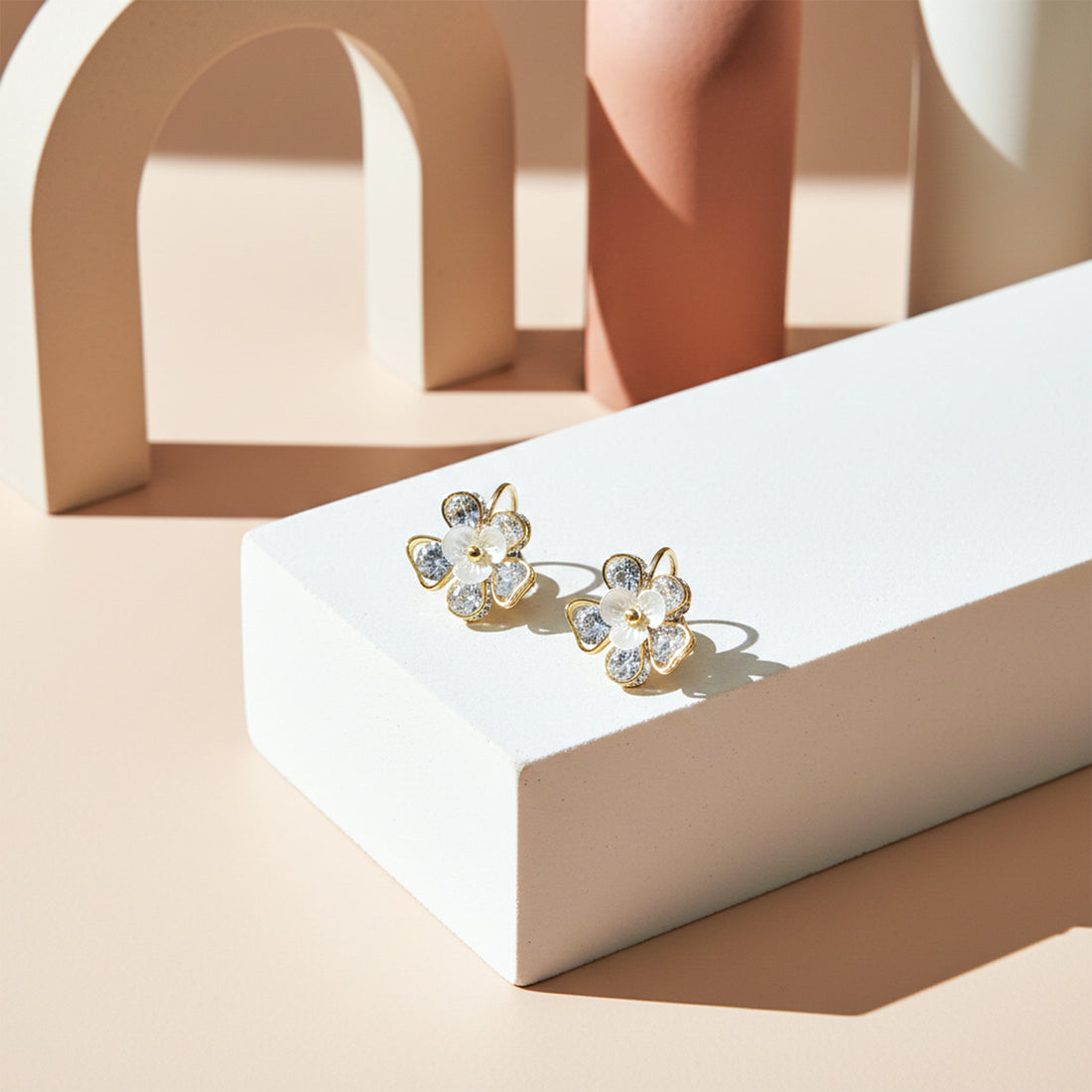 Crystal Bloom Elegance Earrings GWE -99
