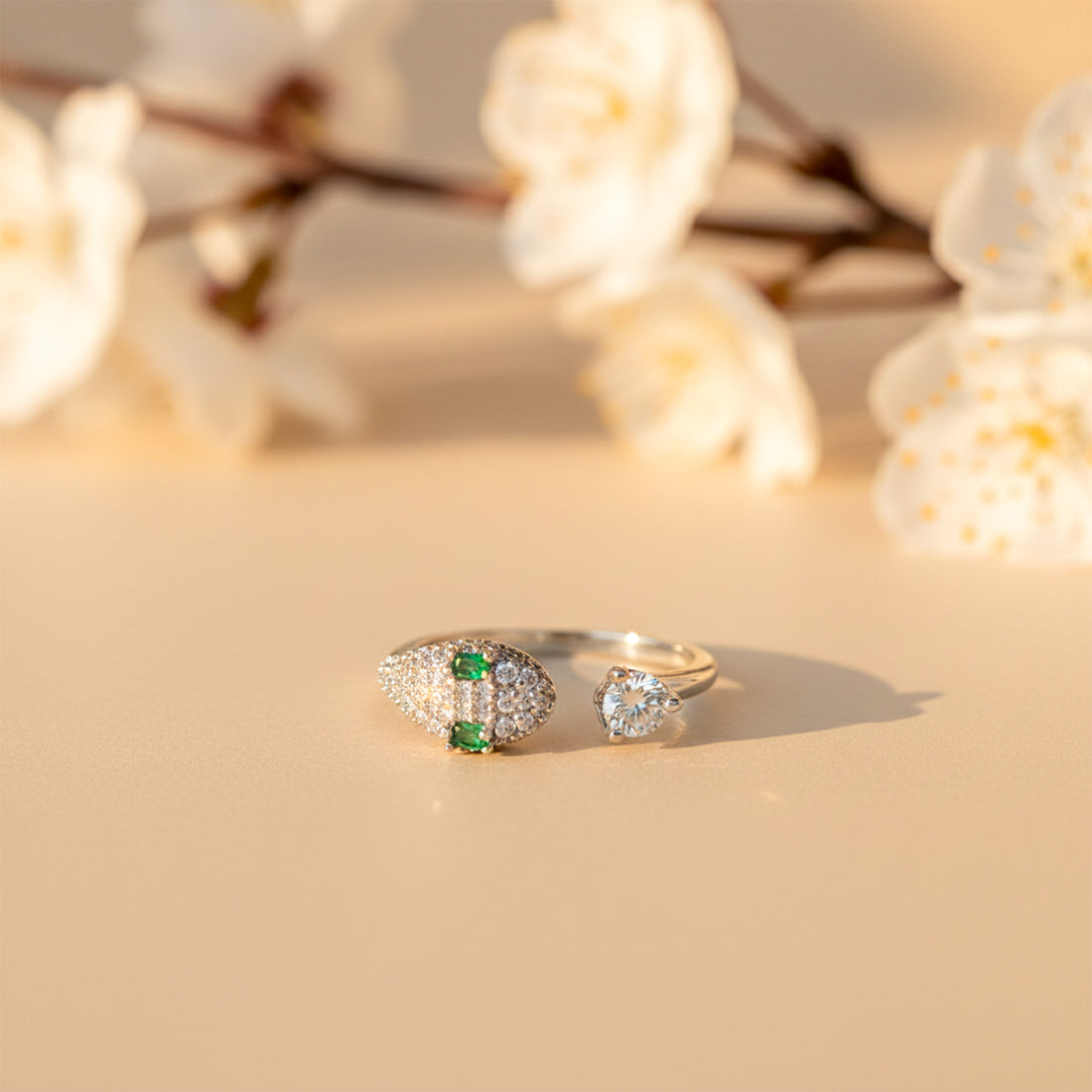 Emerald Serpent Duo Ring GWR -78