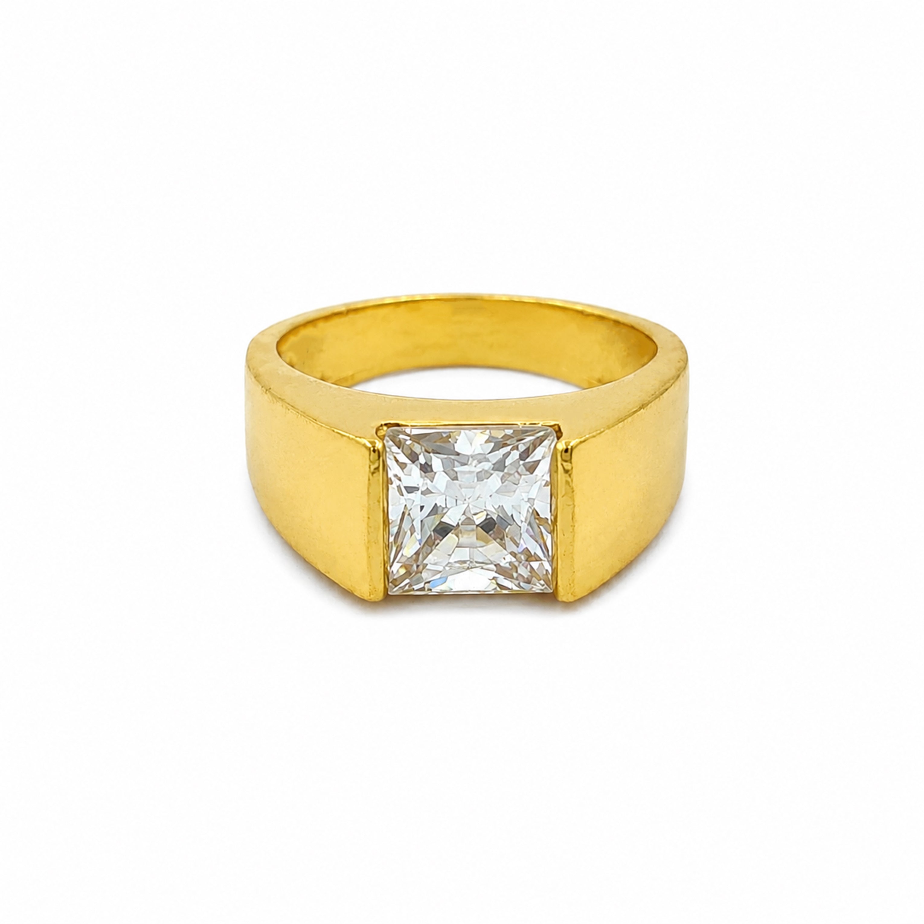 Princess Cut Crystal Ring GMR -40