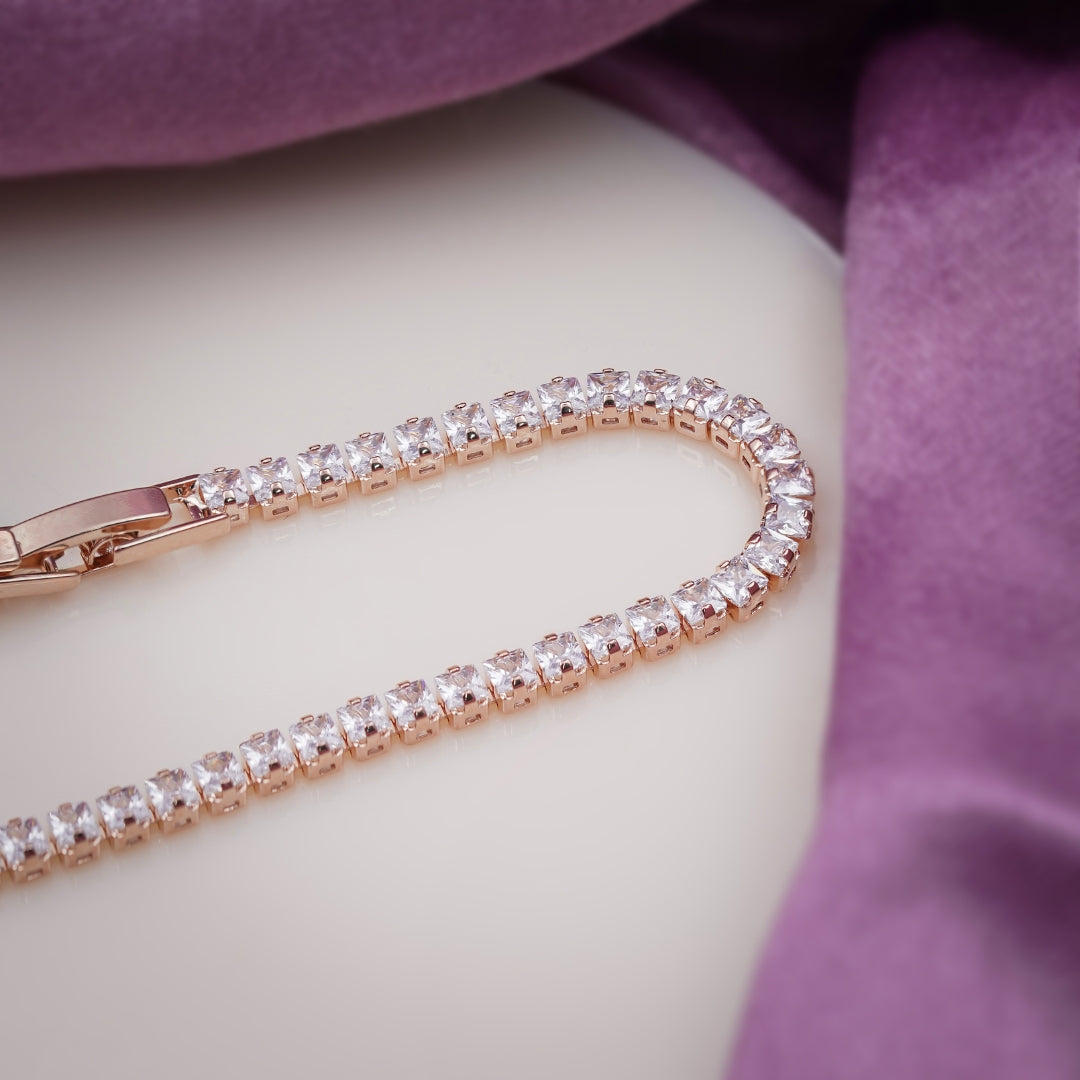 Mohini Rose Gold Slider Bracelet