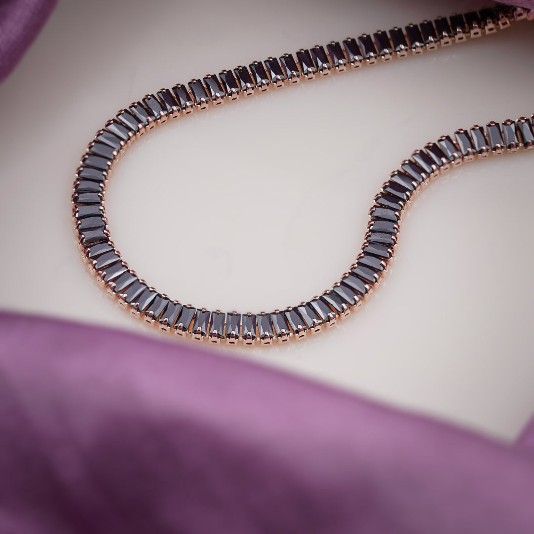 Midnight Rose Tennis Bracelet