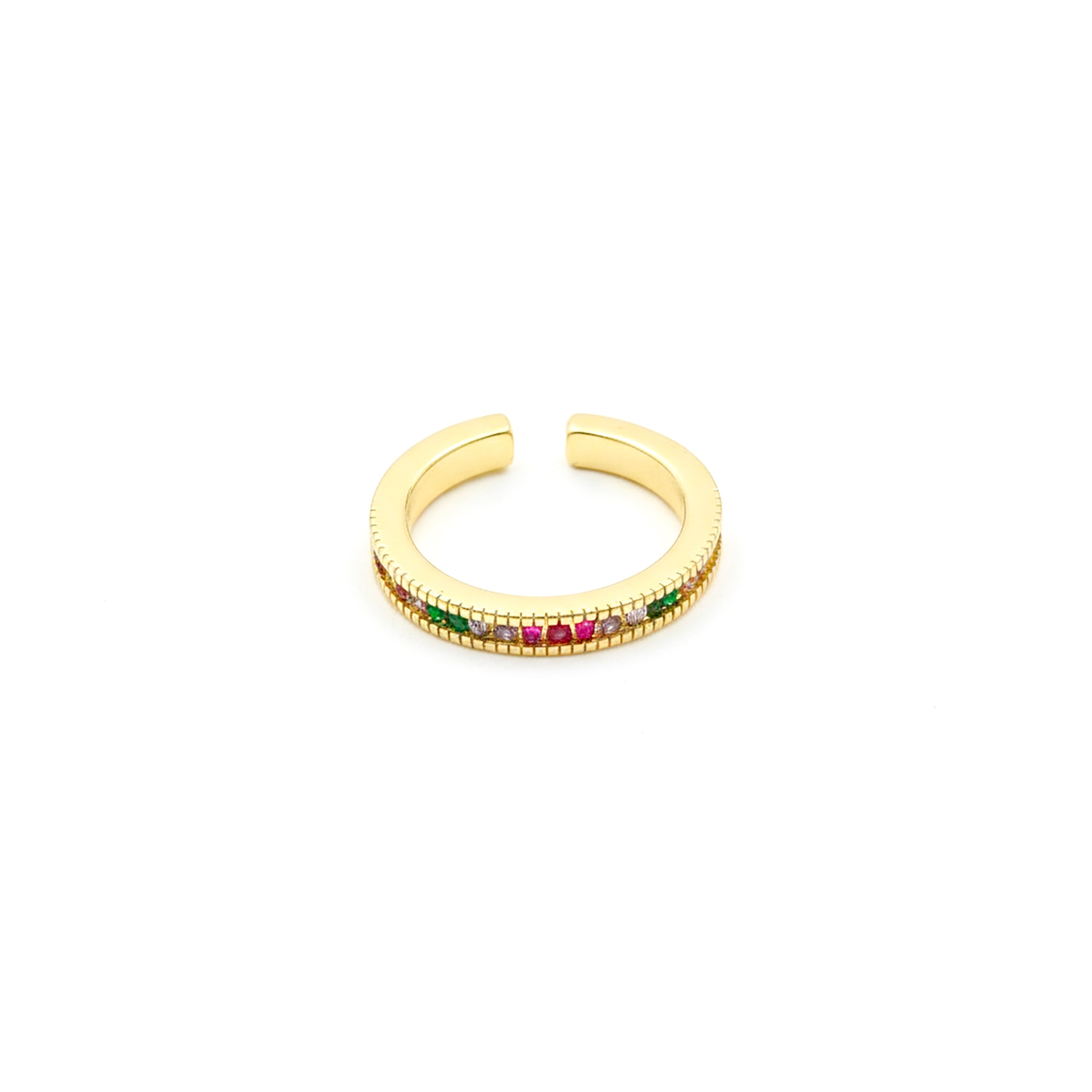 Prism Luxe Rainbow Band Ring GWR -53