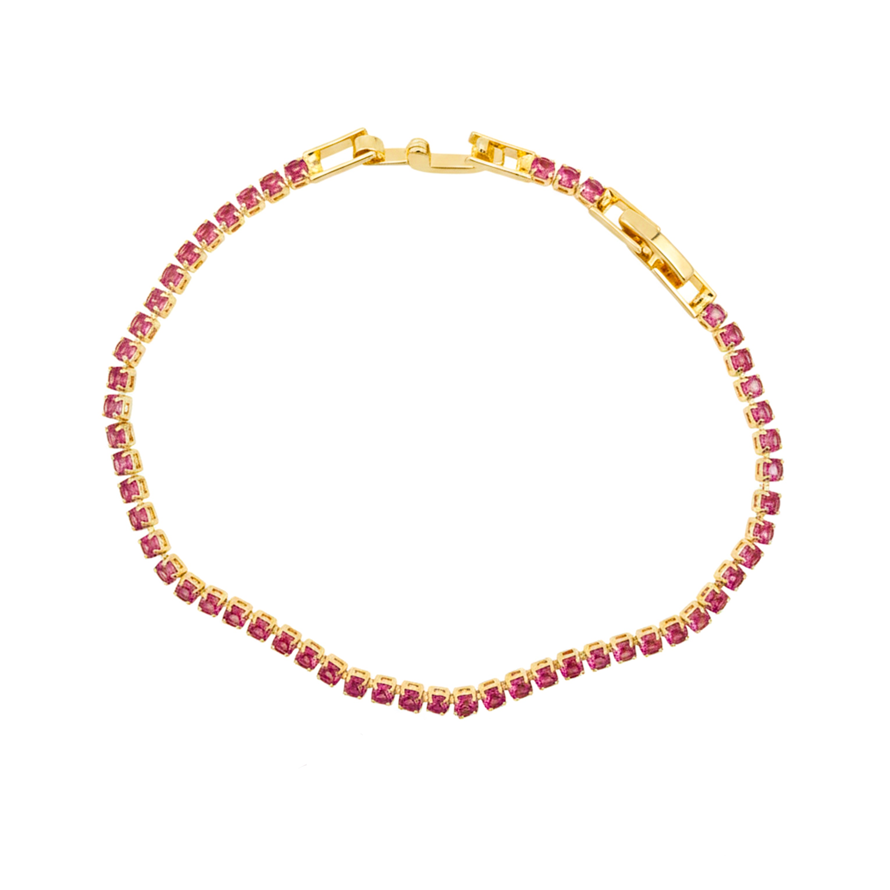 Blush Pink Elegance Tennis Bracelet GWB -82