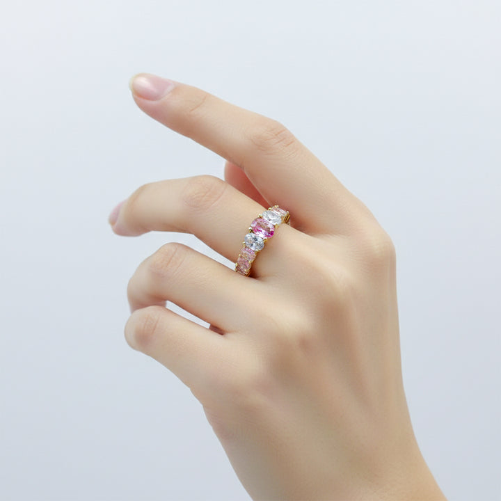 Blush Harmony Oval Band Ring GWR -58