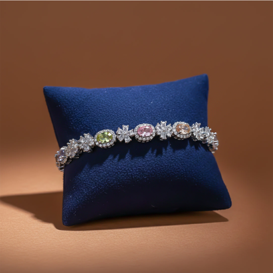 Pastel Royale Floral Halo Bracelet GWB -147