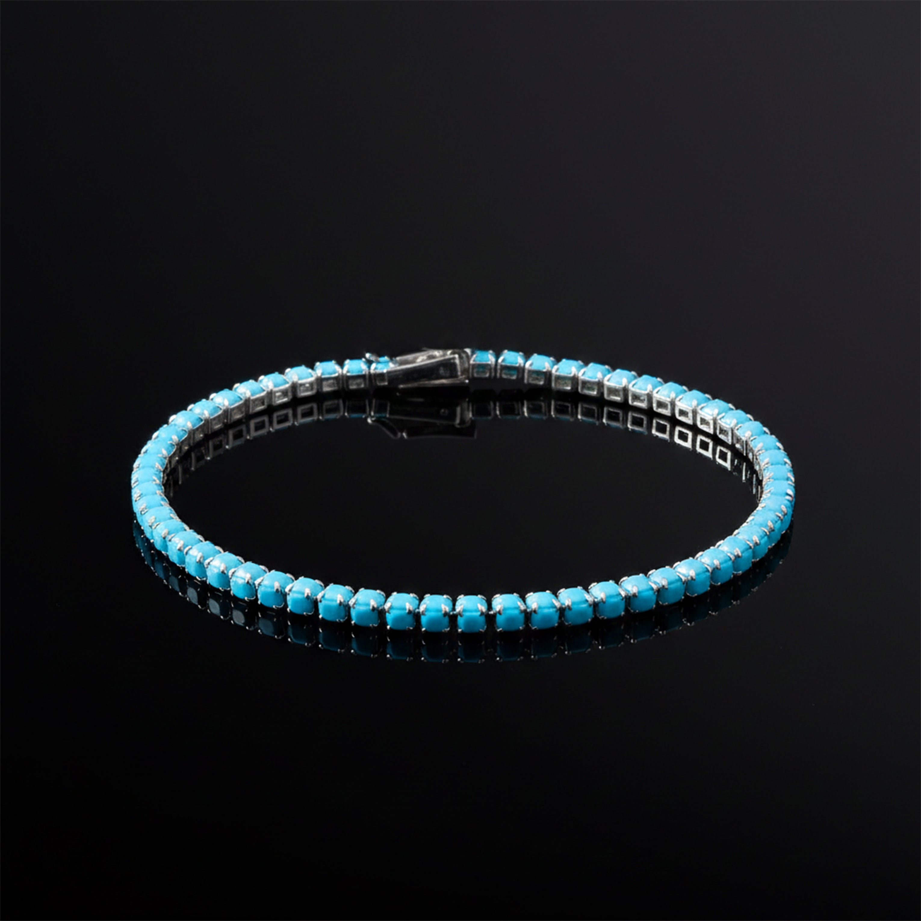 Turquoise Glow Tennis Bracelet GWB -74